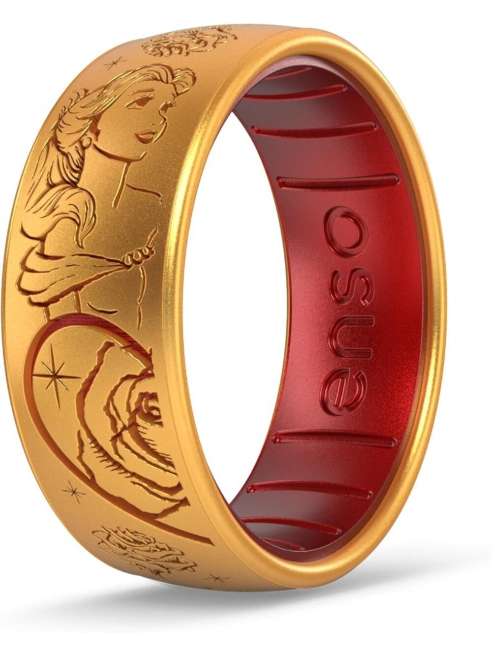 Classic Disney Etched Silicone Ring - Dualtone Inseparable Characters Jewelry